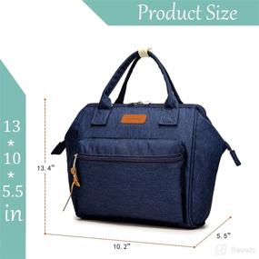 img 1 attached to 👝 Compact Diaper Bag Tote for Moms - Mini Backpack for Baby Boy or Girl, Crossbody Mommy Bag