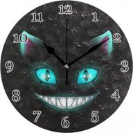 бесшумные не тикающие круглые настенные часы с изображением злого кота, идеально подходящие для домашнего декора на кухне, в спальне, гостиной, офисе или классе логотип