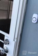img 1 attached to Wireless Doorbell Set For Homes, Businesses, And More – SadoTech'S Battery-Operated 2-Door Ringer And Plug-In Chime Receiver With LED Flash In Sleek Black Design review by Masud Taylor