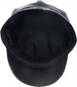 img 3 attached to Women'S Visor Beret Hat By WETOO - Stylish & Practical Black Newsboy Cap For Ladies