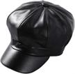 women's visor beret hat by wetoo - stylish & practical black newsboy cap for ladies logo