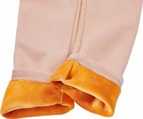 img 1 attached to Теплые и стильные леггинсы-юбки IRELIA для девочек с флисовой подкладкой и дизайном без стопы