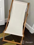 img 1 attached to Relax In Style: Beach Sling Chair Set With Adjustable Frame And Solid Wood Construction review by Kendra Barnes