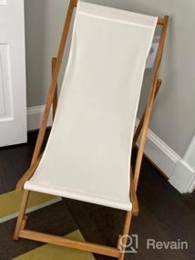 img 8 attached to Расслабьтесь в стиле: комплект пляжных стульев с регулируемой рамой и конструкцией из твердой древесины