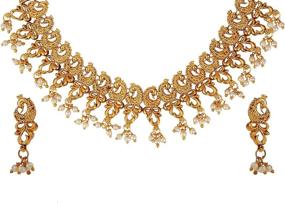 img 3 attached to Efulgenz Bollywood Traditional Necklace Earrings Women's Jewelry via Jewelry Sets