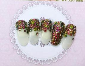 img 1 attached to Add Sparkle To Your Nail Art With EnForten'S 120Pcs Multicolor Glitter Rhinestones!