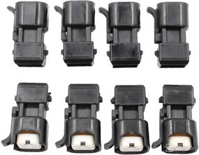 img 1 attached to 🔌 AUTOKAY 8pcs Fuel Injector Adapter Kit: EV1 to USCAR EV6 &amp; EV14 Conversion for Chevy LS1 LS2 LS3 Engines