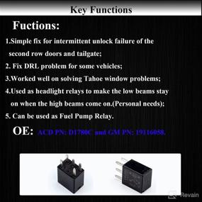 img 3 attached to 🔌 4pcs HOPUT 7866 Relay: GM Original Equipment Black Fuel Pump Relay D1780C - Multi-Purpose Relay G8V-RH-1C7T-R-DC12