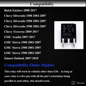 img 2 attached to 🔌 4pcs HOPUT 7866 Relay: GM Original Equipment Black Fuel Pump Relay D1780C - Multi-Purpose Relay G8V-RH-1C7T-R-DC12