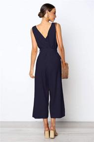 img 1 attached to ECOWISH Jumpsuits Sleeveless Jumpsuit Rompers Women's Clothing : Jumpsuits, Rompers & Overalls