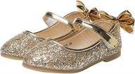 yiblbox glitter ballerina princess wedding girls' shoes and flats логотип