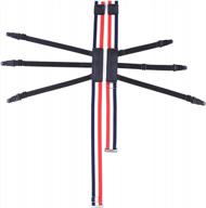 регулируемая эластичная подвязка для рубашки с нескользящими зажимами для мужчин - рубашка jelinda идеально подходит для полиции, военных и официальных мероприятий логотип