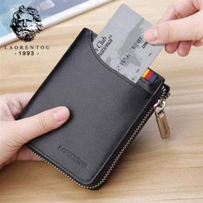 img 3 attached to 💼 LAORENTOU Genuine Leather Wallet: Stylish Men's Accessories for Wallets, Card Cases, and Money Organizers