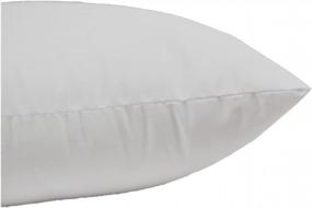 img 3 attached to Hypoallergenic 12X17 Lumbar Pillow Insert For Sofa Shams And Bed Decoration - MoonRest Synthetic Down Alternative Cushion Stuffing