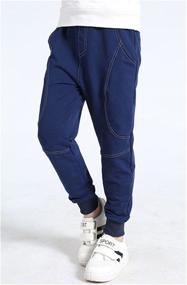 img 2 attached to 👖 Rysly Cotton Sweatpants - Tapered Casual Boys' Clothing Pants