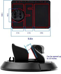 img 2 attached to Universal 360°Rotation Multifunctional Dashboard Organizer Car Electronics & Accessories