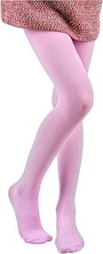 img 1 attached to Tights Opaque Footed Microfiber Comfortable Girls' Clothing ~ Socks & Tights