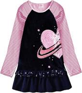vikita toddler dresses sleeve lh5805 girls' clothing - dresses logo