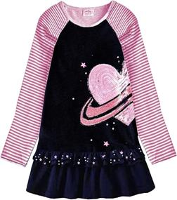 img 4 attached to VIKITA Toddler Dresses Sleeve LH5805 Girls' Clothing - Dresses