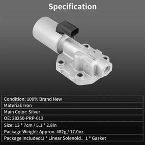 img 1 attached to 🚙 Keenso Linear Solenoid 28250-PRP-013: OEM Transmission Solenoid Parts for Acura & Honda Vehicles