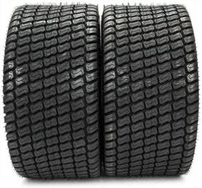 img 3 attached to 2 PCS 20X8.00-8 Lawn & Garden Mower Tires | 4PR Load Range B | Tubeless Turf Tractor Golf Cart