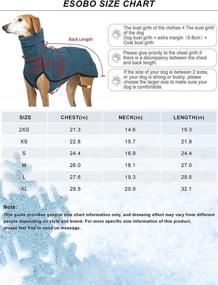 img 1 attached to Esobo Winter Dog Coat Soft Shirt Vest for Small Medium Large Dogs - Warm Pet Clothes