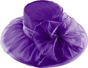 img 2 attached to Acecharming Womens Summer Kentucky Organza Women's Accessories via Special Occasion Accessories