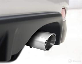 img 1 attached to 🚗 Weld-On Stainless Steel Double Wall Exhaust Tip - 2.25" ID x 3.5" OD x 6.25"L - Muffler Tail Pipe with Chrome-Like Finish