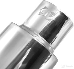 img 2 attached to 🚗 Weld-On Stainless Steel Double Wall Exhaust Tip - 2.25" ID x 3.5" OD x 6.25"L - Muffler Tail Pipe with Chrome-Like Finish