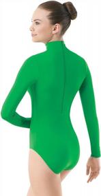 img 3 attached to Stylish & Functional Girls Bodysuit For Dance - Balera'S Long Sleeve Turtleneck Leotard In Spandex