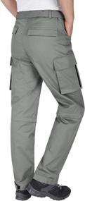 img 2 attached to Men'S Lightweight Zip-Off Hiking Travel Cargo Pants By DiShang