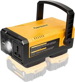 img 4 attached to High-Performance 150W Power Inverter for Dewalt 20V Battery (Yellow/Black) - Enhanced SEO