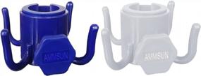 img 4 attached to 2-Pack Durable Beach Umbrella Hanging Hooks - 4 Prongs For Towels, Hats, Clothes & More!