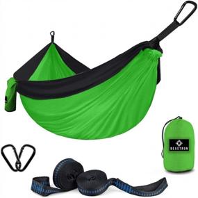 img 4 attached to Experience Ultimate Comfort And Durability With Beastron Double Camping Hammock - Portable And Lightweight For Your Next Outdoor Adventure