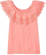 childrens place sleeve crochet x small girls' clothing - tops, tees & blouses logo