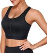 high impact fitness sports bra with front-zipper and wire-free support for women by ctrilady logo