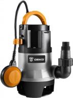 deko 400w 1/2hp 1981gph submersible sump pump w/float switch & 16ft cable logo