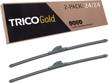 upgrade your car's wiper blades with trico gold® 24 inch (18-2424) - pack of 2 blades for superior road visibility and easy diy installation logo