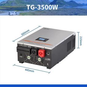 img 1 attached to Hybrid Solar Inverter With 60A MPPT Solar Controller: 3500W Output For 24VDC Lead Acid & Lithium Gel Batteries, Pure Sine Wave Output, And Low Frequency Technology For Off-Grid Use