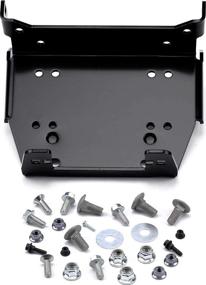 img 1 attached to WARN 102920 ATV Winch Mount Kit for Yamaha Viking (2015-2019) - Perfectly tailored Black winch mounting solution!