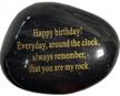 engraved rock paperweight- a sentimental adult birthday gift logo
