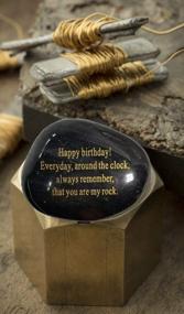 img 2 attached to Engraved Rock Paperweight- A Sentimental Adult Birthday Gift