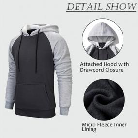 img 2 attached to Stay Cozy And Fashionable With DUOFIER Men'S Pullover Hoodies Featuring Kangaroo Pocket