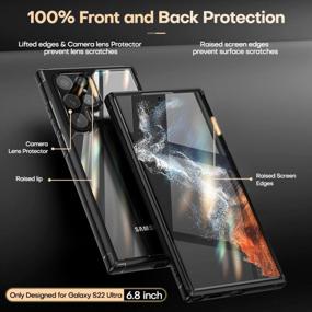 img 2 attached to TAURI Military Grade Shockproof Samsung Galaxy S22 Ultra Case, Crystal Clear Soft Slim Protective Silicone Cover For 6.8" 5G Phone