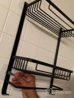 img 1 attached to Rustproof Shower Shelf Self Adhesive Wall Mount 2 Tiers Corner Caddy Basket Storage No Damage Bathroom Organizer By GERUIKE, Sliver review by Joe Gilmartin