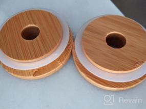 img 5 attached to 6 Pack Of CNVOILA Bamboo Lids For Wide Mouth Mason Jars - Perfect For Storage And Canning