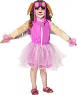 deluxe paw patrol skye costume for toddlers - officially licensed by spirit halloween logo