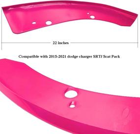 img 3 attached to Pink Car Front Bumper Lip Splitter Cover Guard for Dodge Charger SRT Scat Pack 2015-2021 - Stylish Exterior Decor Accessories