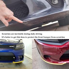 img 1 attached to Pink Car Front Bumper Lip Splitter Cover Guard for Dodge Charger SRT Scat Pack 2015-2021 - Stylish Exterior Decor Accessories