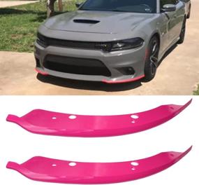 img 2 attached to Pink Car Front Bumper Lip Splitter Cover Guard for Dodge Charger SRT Scat Pack 2015-2021 - Stylish Exterior Decor Accessories